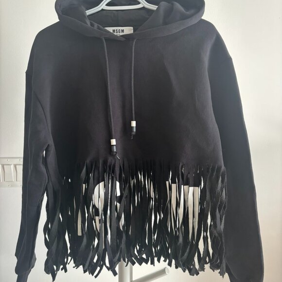 MSGM Women's Black Hoodie, XS - Picture 1 of 5